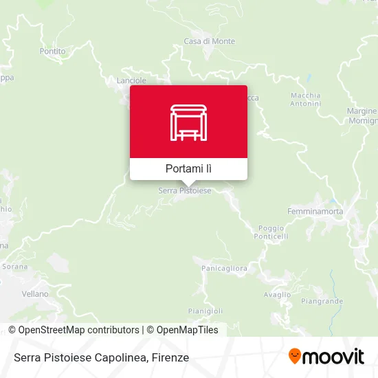 Mappa Serra Pistoiese Capolinea