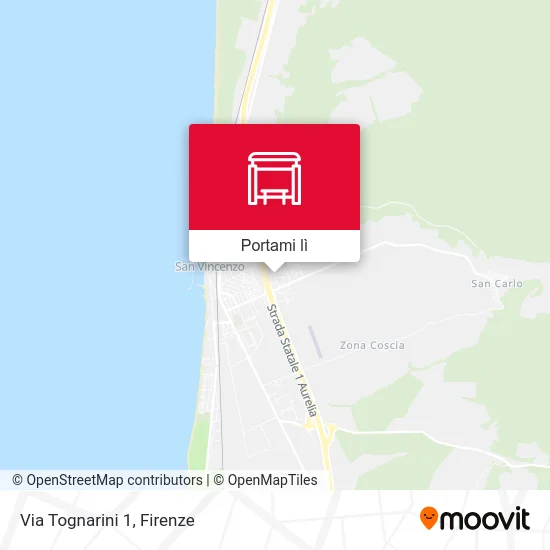 Mappa Via Tognarini 1