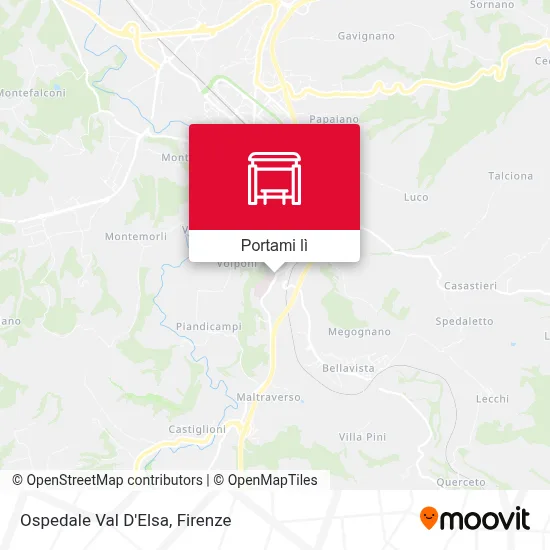 Mappa Ospedale Val D'Elsa