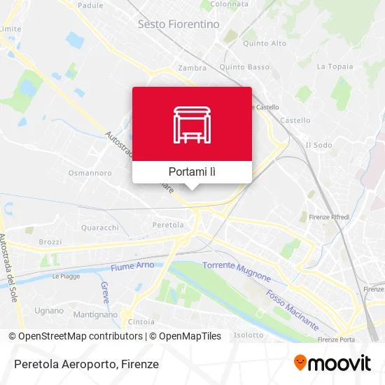 Mappa Peretola Aeroporto