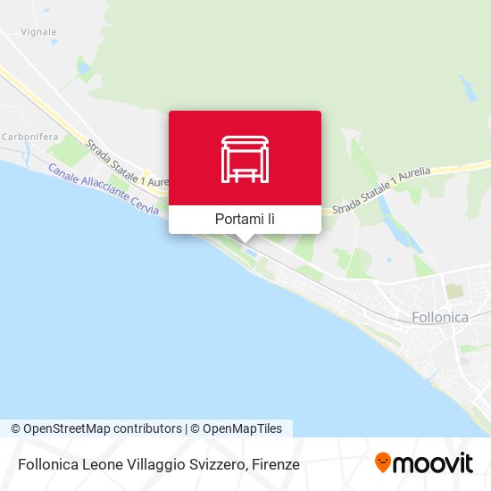 Mappa Follonica Leone Villaggio Svizzero