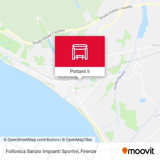 Mappa Follonica Sanzio Impianti Sportivi