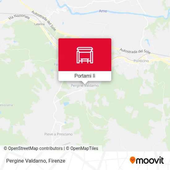 Mappa Pergine Valdarno