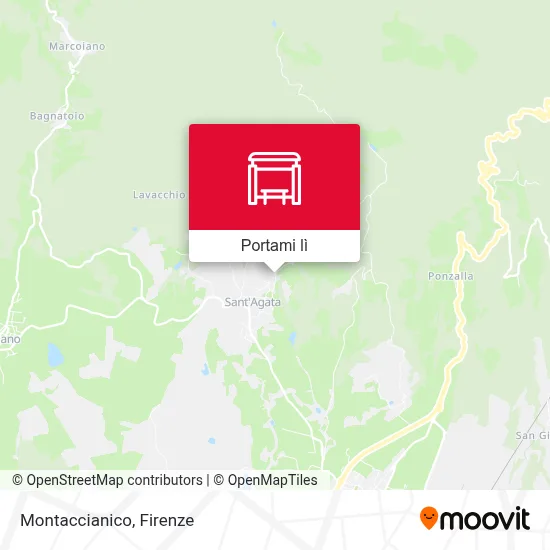 Mappa Montaccianico