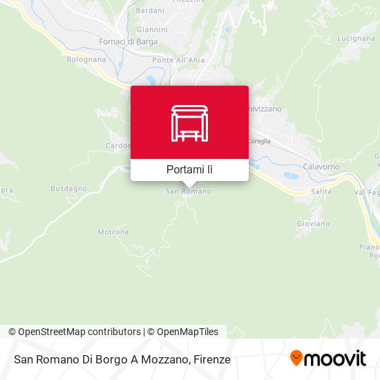 Mappa San Romano Di Borgo A Mozzano