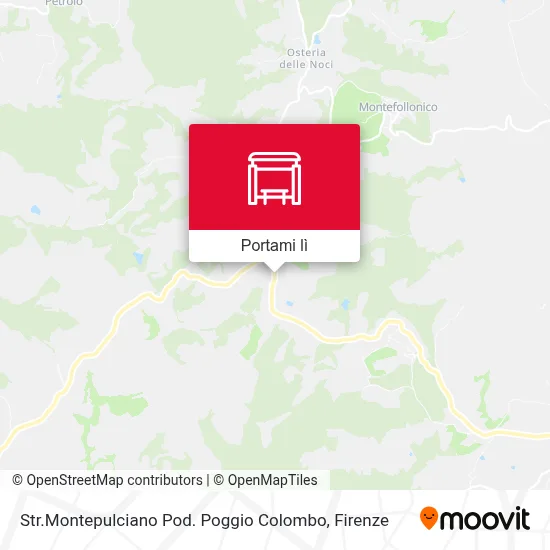 Mappa Str.Montepulciano Pod. Poggio Colombo