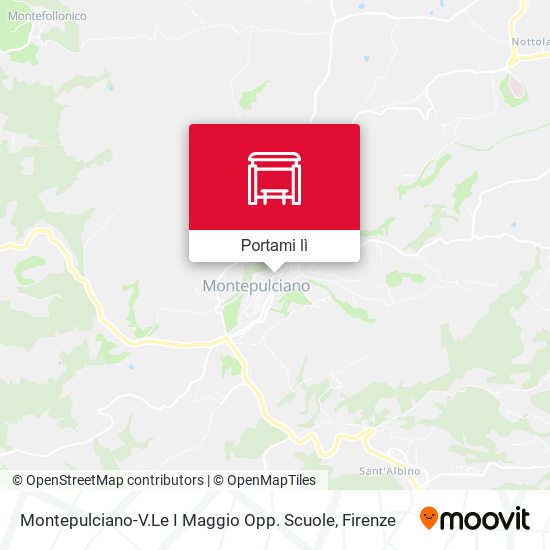 Mappa Montepulciano-V.Le I Maggio Opp. Scuole