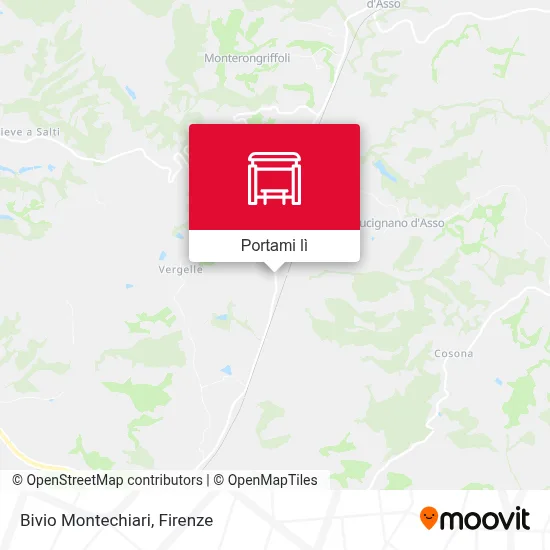 Mappa Bivio Montechiari