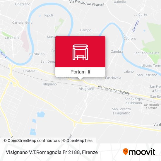 Mappa Visignano V.T.Romagnola Fr 2188