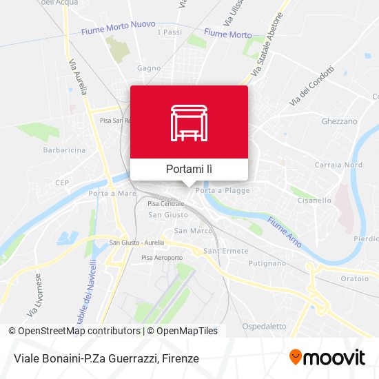 Mappa Viale Bonaini-P.Za Guerrazzi