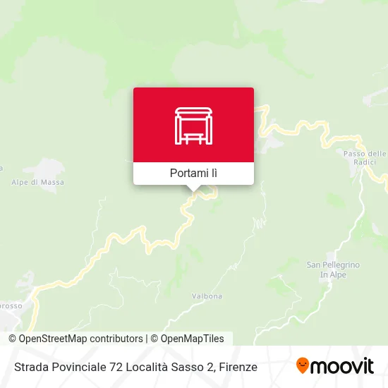 Mappa Strada Povinciale 72 Località Sasso 2