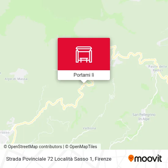 Mappa Strada Povinciale 72 Località Sasso 1