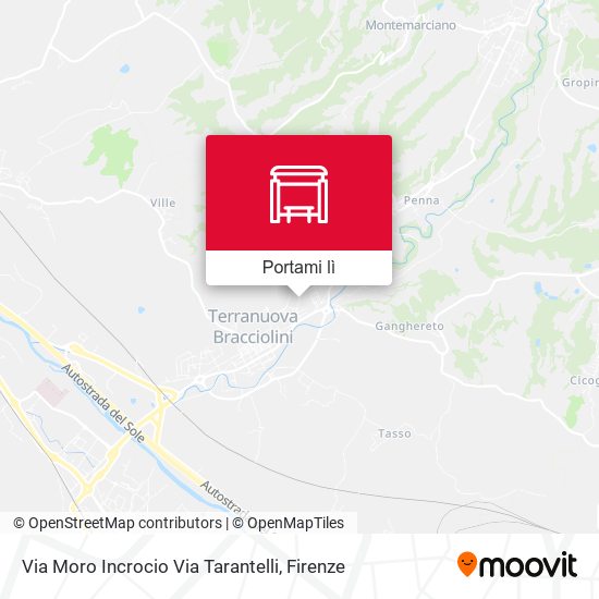 Mappa Via Moro Incrocio Via Tarantelli