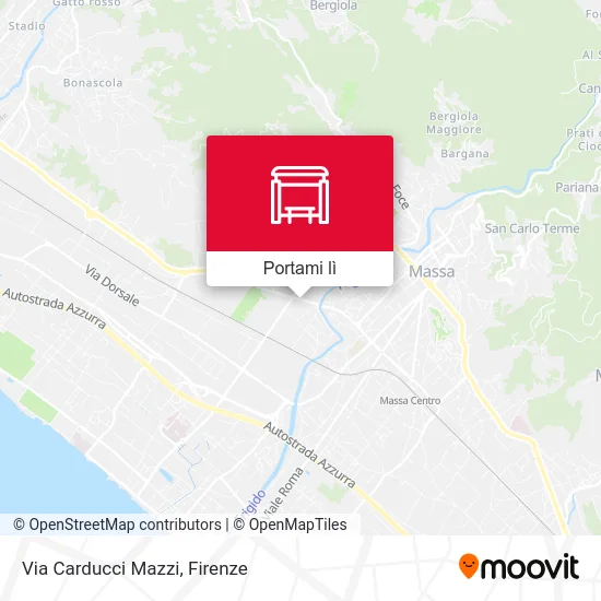 Mappa Via Carducci Mazzi