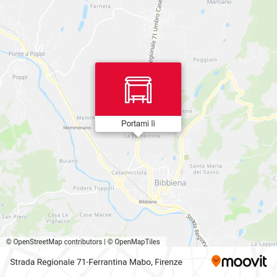 Mappa Strada Regionale 71-Ferrantina Mabo