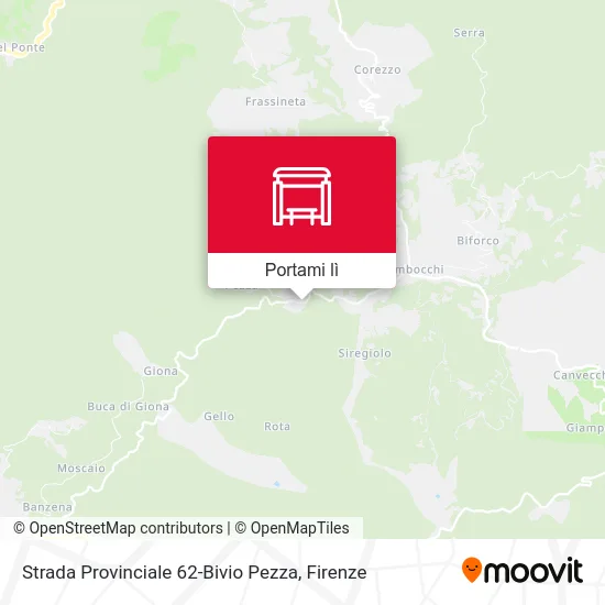 Mappa Strada Provinciale 62-Bivio Pezza
