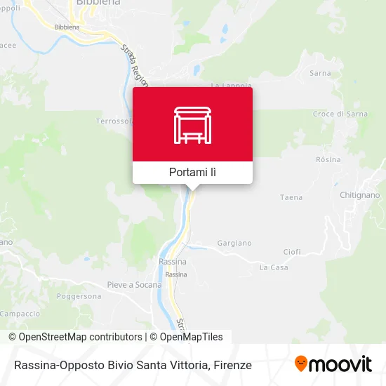 Mappa Rassina-Opposto Bivio Santa Vittoria