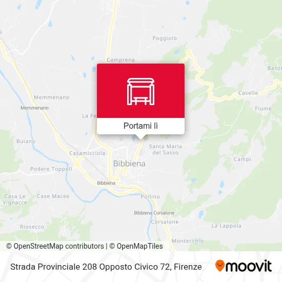 Mappa Strada Provinciale 208 Opposto Civico 72