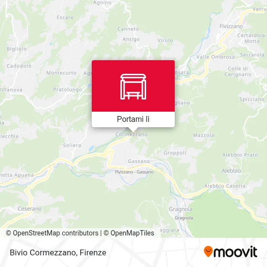 Mappa Bivio Cormezzano