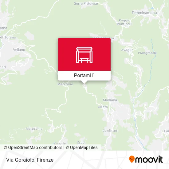 Mappa Via Goraiolo