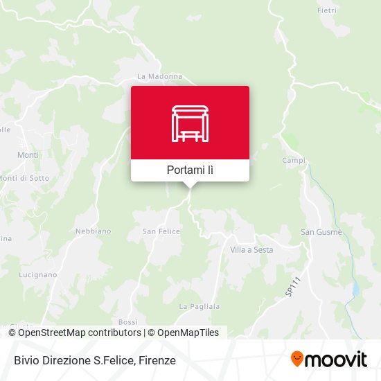 Mappa Bivio Direzione S.Felice