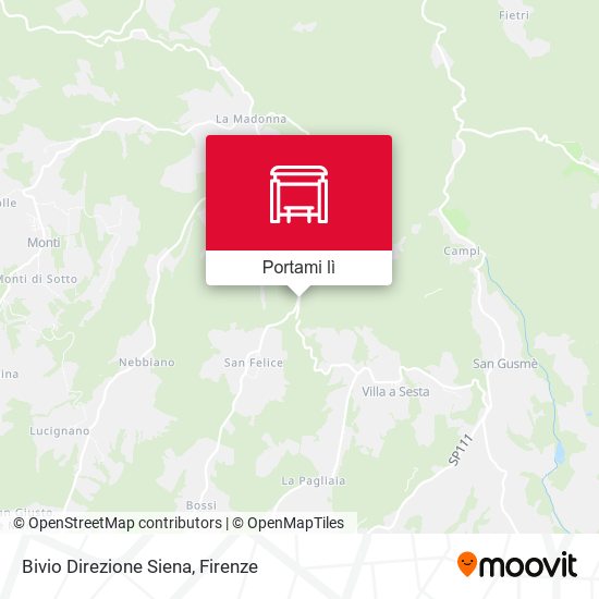 Mappa Bivio Direzione Siena