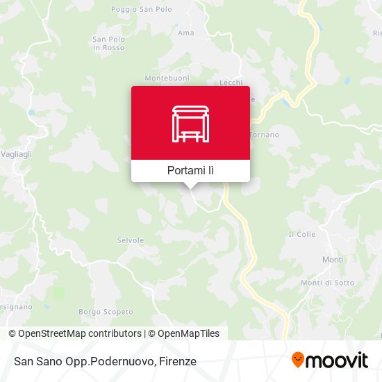 Mappa San Sano Opp.Podernuovo