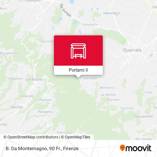 Mappa B. Da Montemagno, 90  Fr.