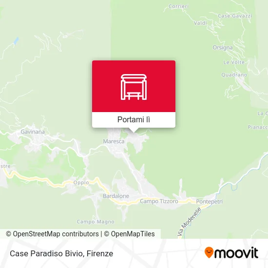 Mappa Case Paradiso Bivio