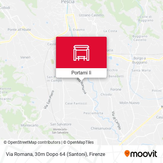Mappa Via Romana, 30m Dopo 64 (Santoni)
