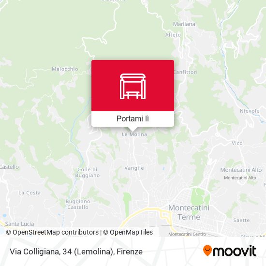 Mappa Via Colligiana, 34 (Lemolina)