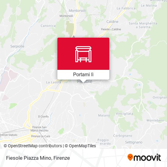 Mappa Fiesole Piazza Mino