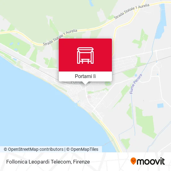 Mappa Follonica Leopardi Telecom