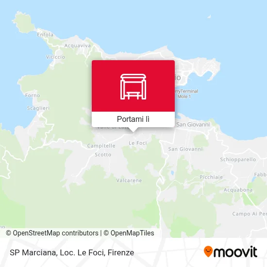 Mappa SP Marciana, Loc. Le Foci