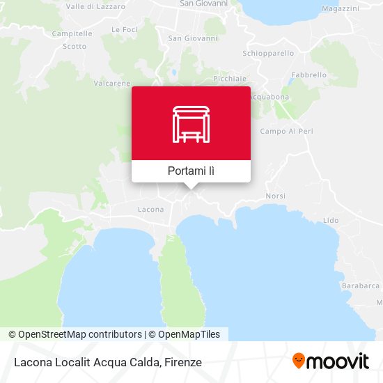 Mappa Lacona  Localit   Acqua Calda
