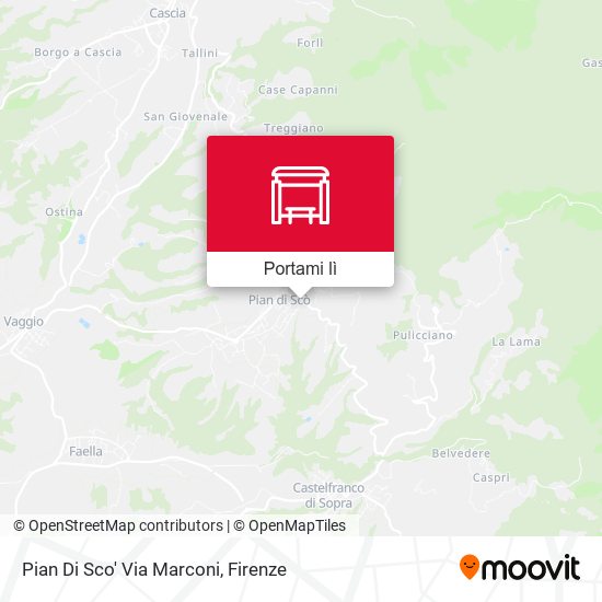 Mappa Pian Di Sco' Via Marconi
