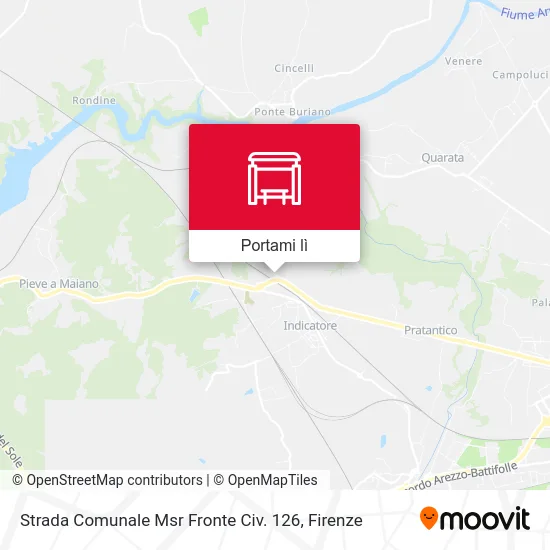Mappa Strada Comunale Msr Fronte Civ. 126