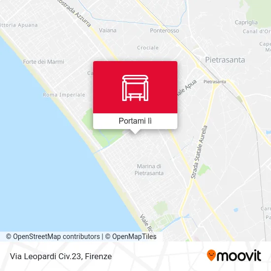 Mappa Via Leopardi Civ.23