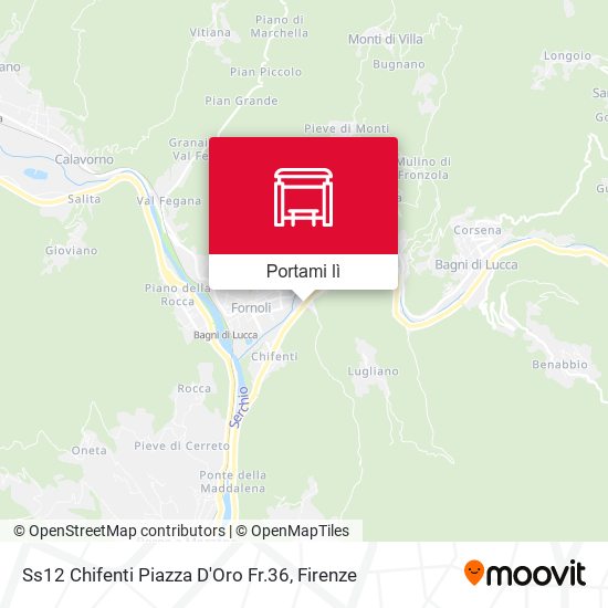 Mappa Ss12 Chifenti Piazza D'Oro Fr.36