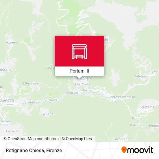 Mappa Retignano Chiesa