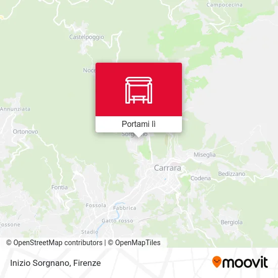 Mappa Inizio Sorgnano