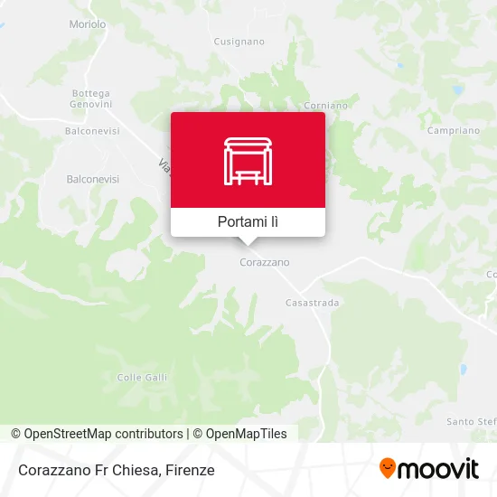 Mappa Corazzano Fr Chiesa