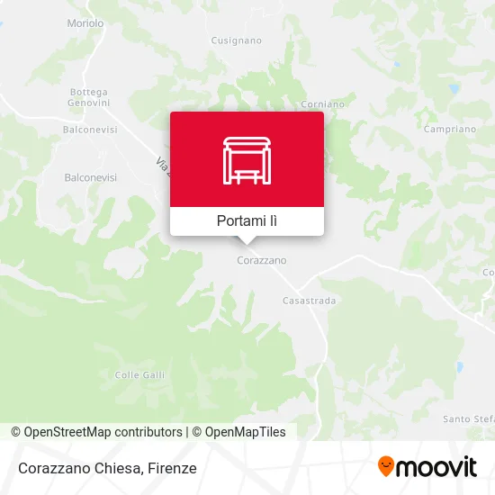 Mappa Corazzano Chiesa