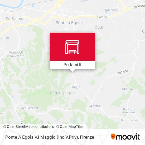 Mappa Ponte A Egola V.I Maggio (Inc.V.Priv)