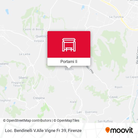 Mappa Loc. Bendinelli V.Alle Vigne Fr 39