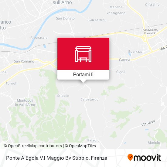 Mappa Ponte A Egola V.I Maggio Bv Stibbio