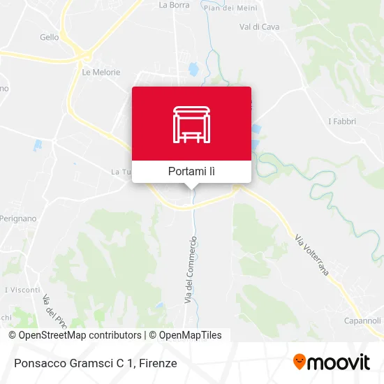 Mappa Ponsacco Gramsci C 1