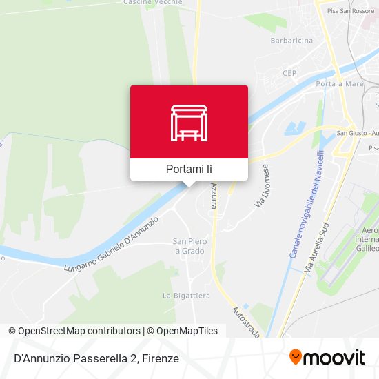 Mappa D'Annunzio Passerella 2