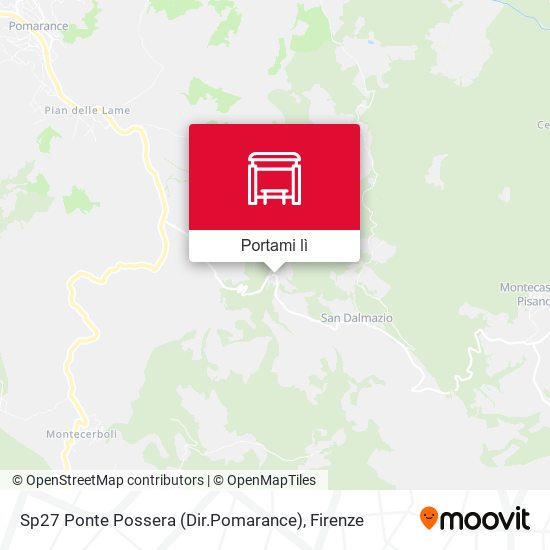 Mappa Sp27 Ponte Possera (Dir.Pomarance)