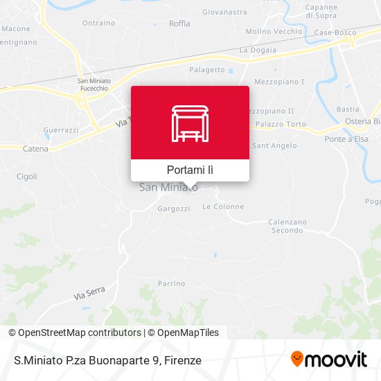 Mappa S.Miniato P.za Buonaparte 9